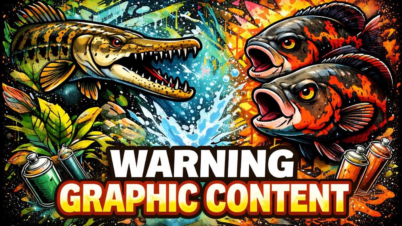 Predator Fish Feeding *WARNING*((LIVE FEEDING))