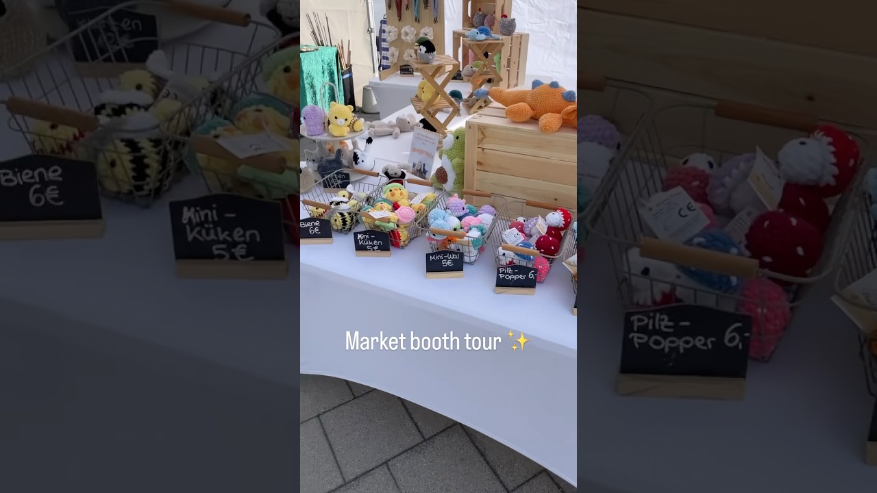 How I set up my market stall ✨ summer market booth tour 👀 