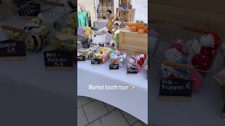 How I set up my market stall ✨ summer market booth tour 👀 #diy #crochet #craftfair