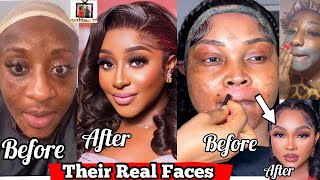 Nollywood Actresses Real Faces Before and After Makeup Transformation