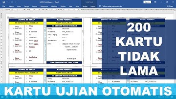 Membuat Kartu Ujian Otomatis