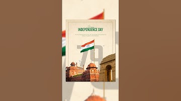 Independence Day Post Design Using Canva | Rajesh