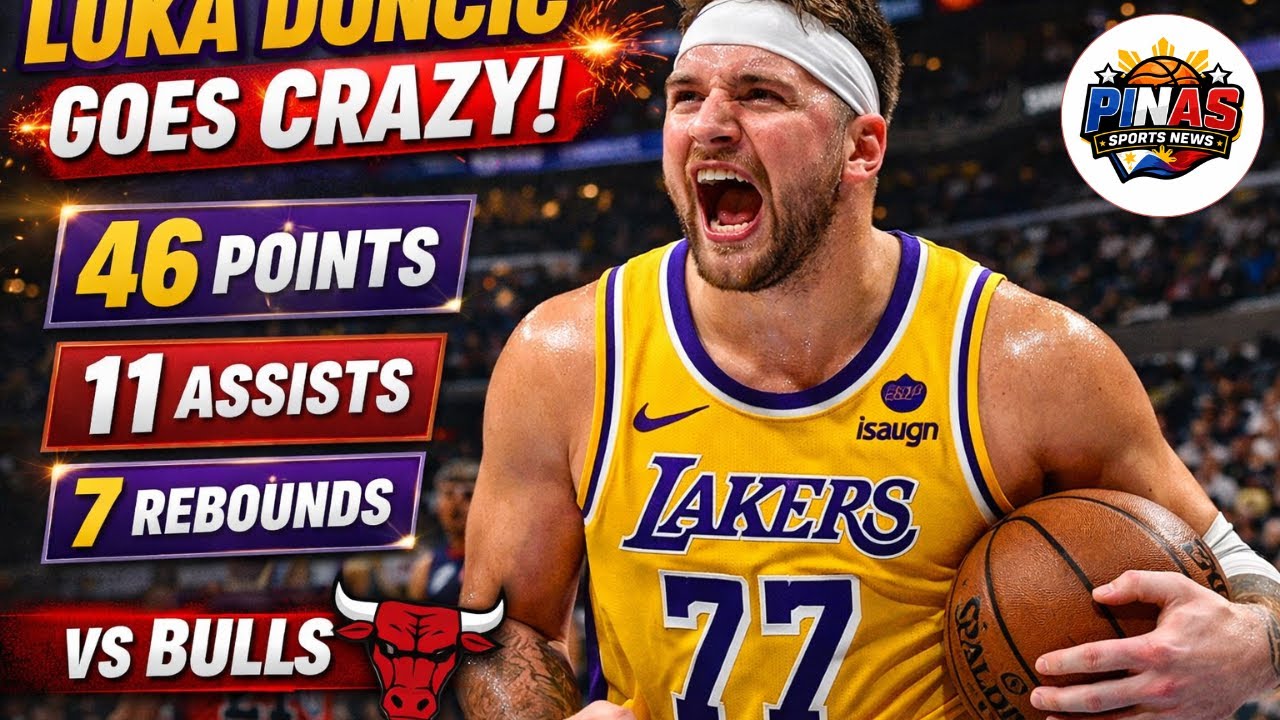 LUKA DONCIC GOES CRAZY! 46 PTS, 11 AST in Lakers Win vs Bulls - YouTube