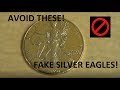 Avoid Fake Silver Eagles! We Show you how!  Counterfeit Silver Eagle!