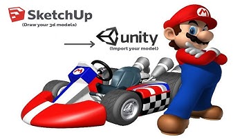 Mario Kart FAST Google Sketchup to Unity 3D - Orenge Crest