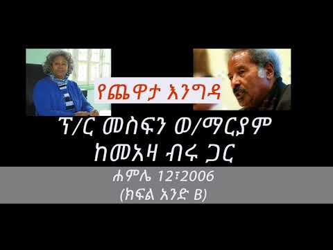 Prof Mesfin Woldemariam Interview With Meaza Biru (Part 1B)