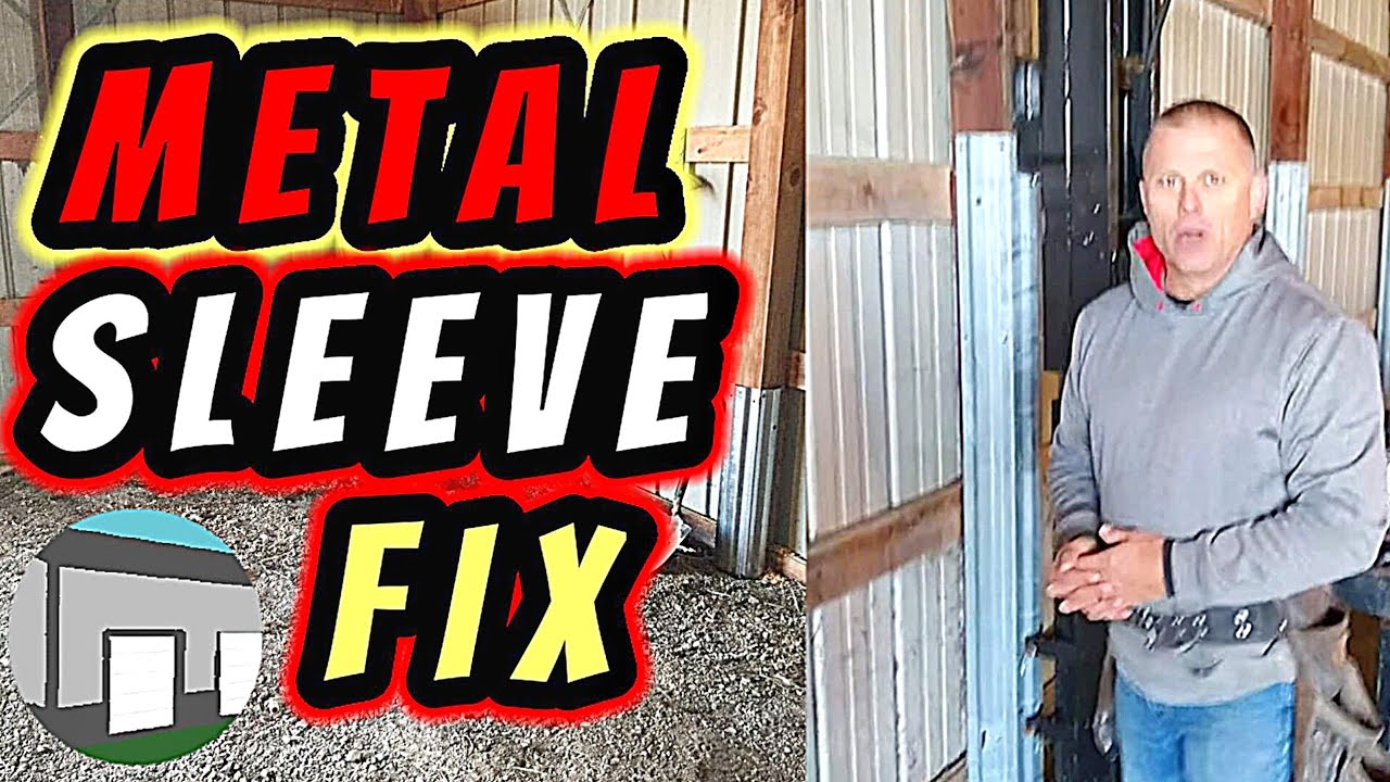 Metal sleeves repair rotted pole barn posts. YouTube