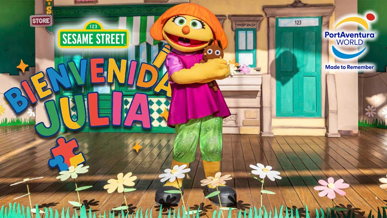 ✨ Así es JULIA, el nuevo personaje con autismo 🧩 de Sesame Street en PortAventura 🎢💙