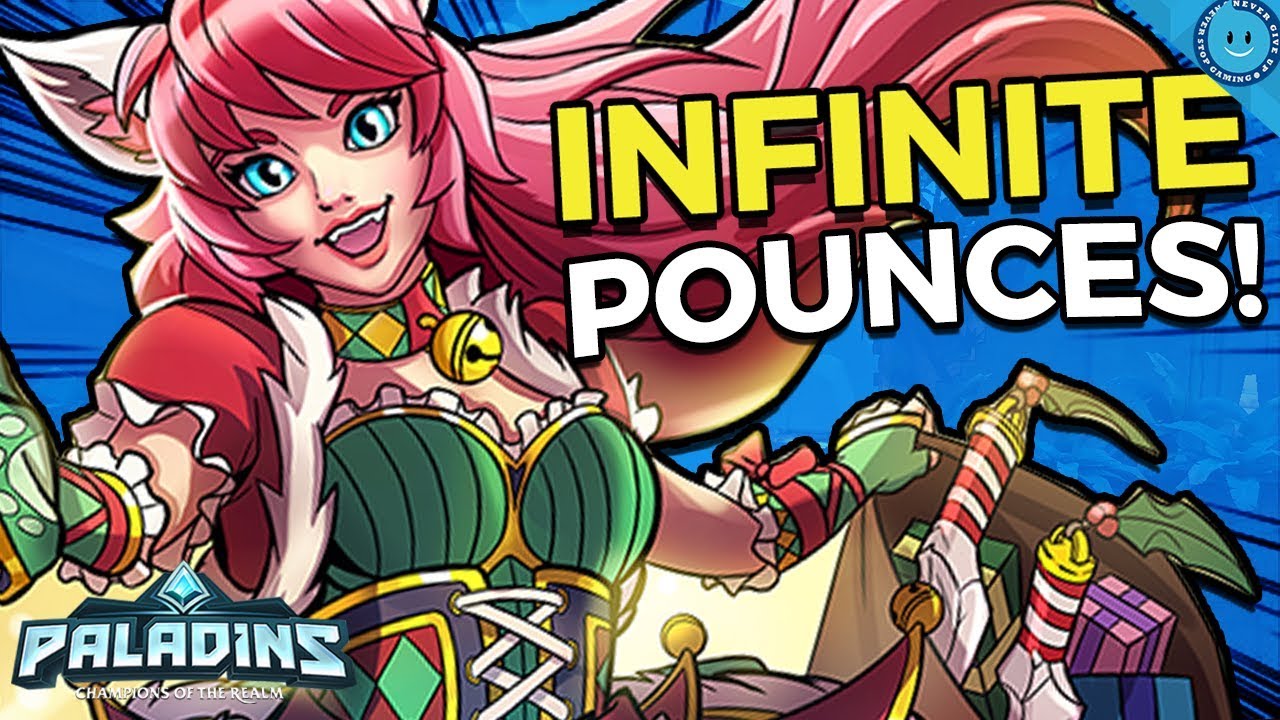 INFINITE POUNCE MAEVE! Merrymaker Maeve Skin Gameplay and Build! (Paladins 1.9 Update - PTS)