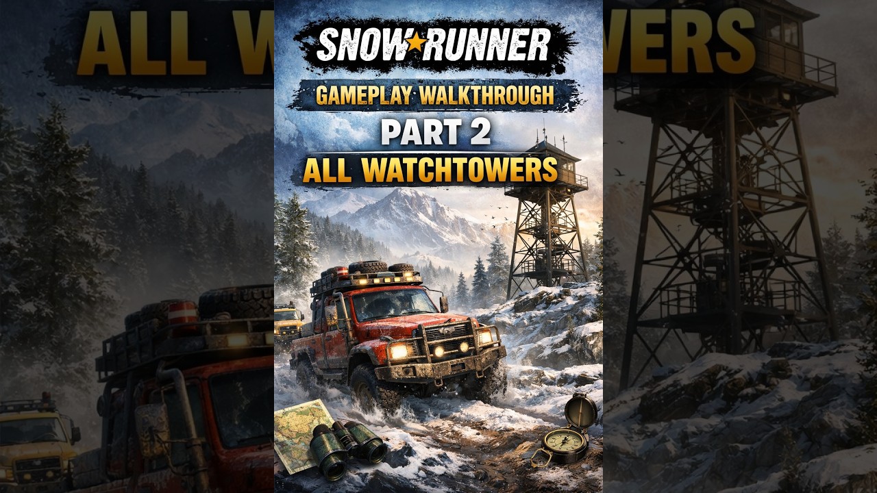 SNOWRUNNER Gameplay Walkthrough Part 2 - All Watchtower - YouTube