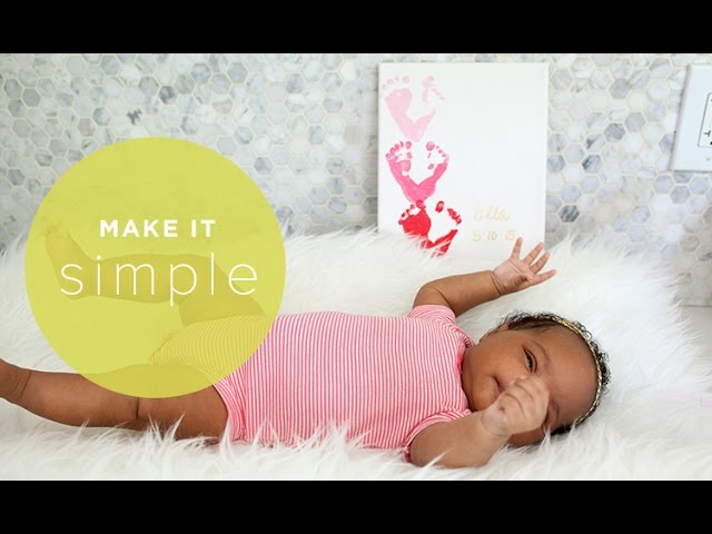 How to Make Baby Footprints with your Hand - Celebrate Every Day