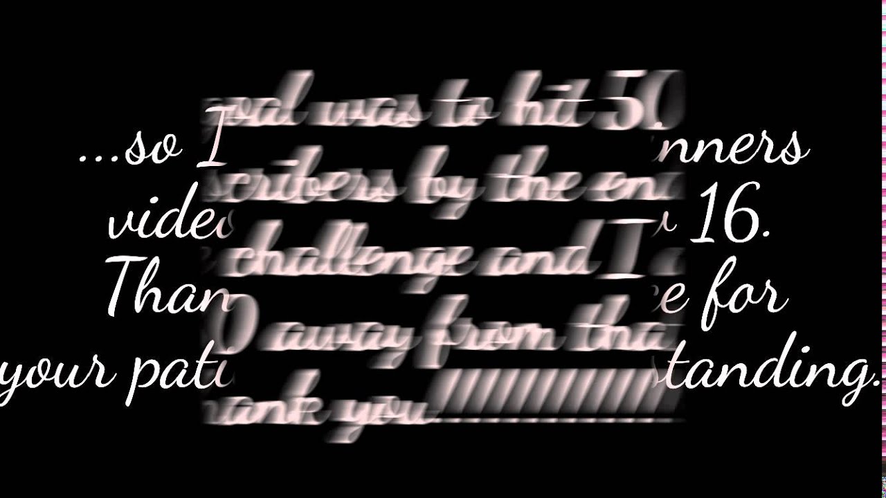 Rina's 4000+ Subbie Giveaway Challenge Update altered state of consciousness