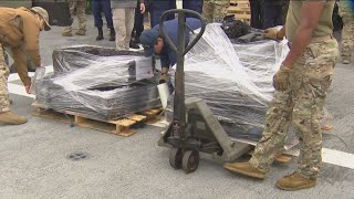 U.S. Coast Guard offloads 37,000 lbs of confiscated cocaine in San Diego