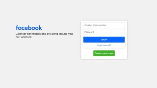 How Create A Facebook Login Page Using HTML And CSS