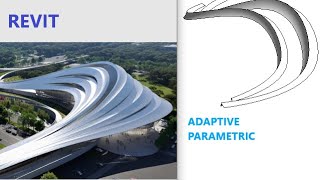 Revit Adaptive Parametric Modelling  ( pavilion design shaded pathway   )