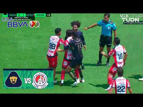 ¡SE CALENTÓ EL CHINO HUERTA! | Pumas vs Atlético de San Luis | Liga MX - Jornada 10 Apertura 2026