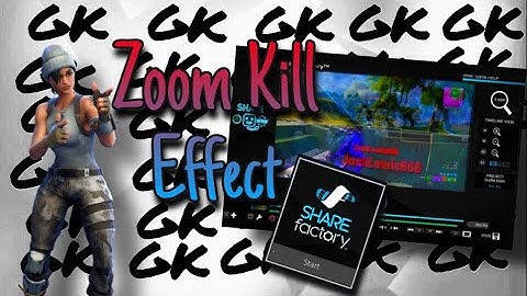 How To Do The Zoom Kill Effect On Sharefactory!