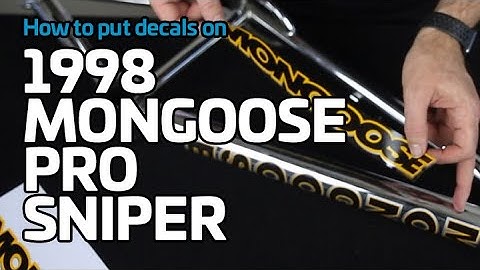 How to sticker up a 1998 Mongoose Sniper BMX