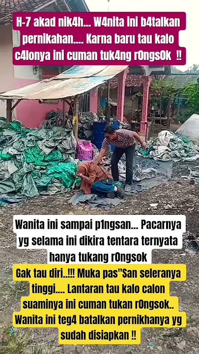 H-7 of the wedding ceremony, this woman cancelled her wedding because she just found out that her...