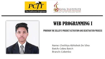 Java Institute | E - commerce website development | Video 17
