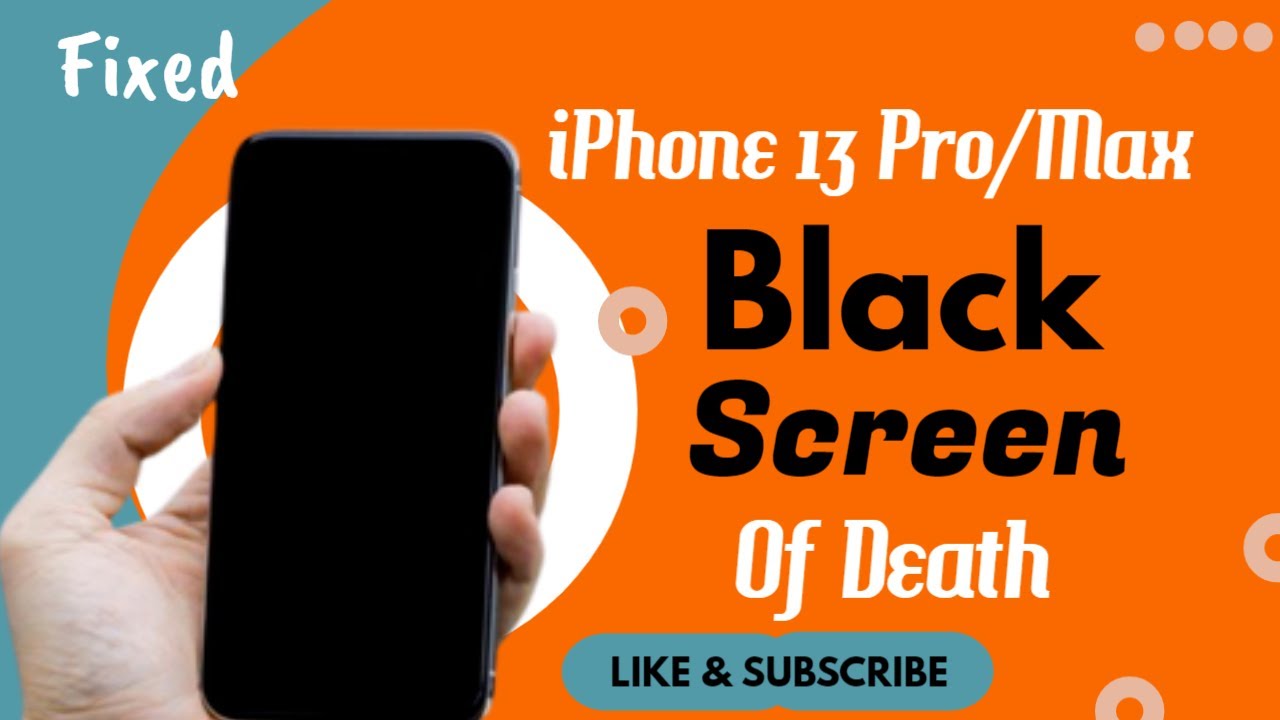 How To Fix Black Screen Issue On IPhone 13 Pro iPhone 13 Pro Max iOS