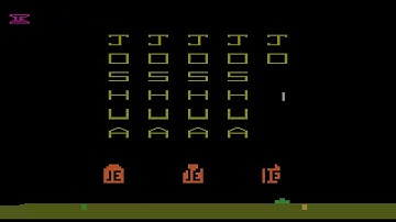 ATARI 2600 Joshua Invaders  Space Invaders Hack HOMEBREW