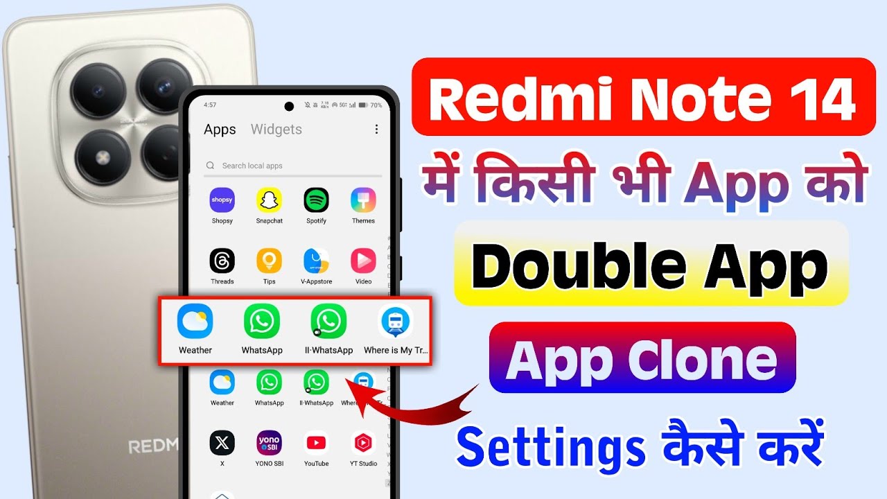 Redmi Note 15 5G Dual App Settings ⚡ Ek Mobile Me Do WhatsApp Kaise Chalaye?