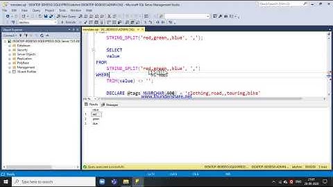 54.STRING_SPLIT() FUNCTION IN SQL