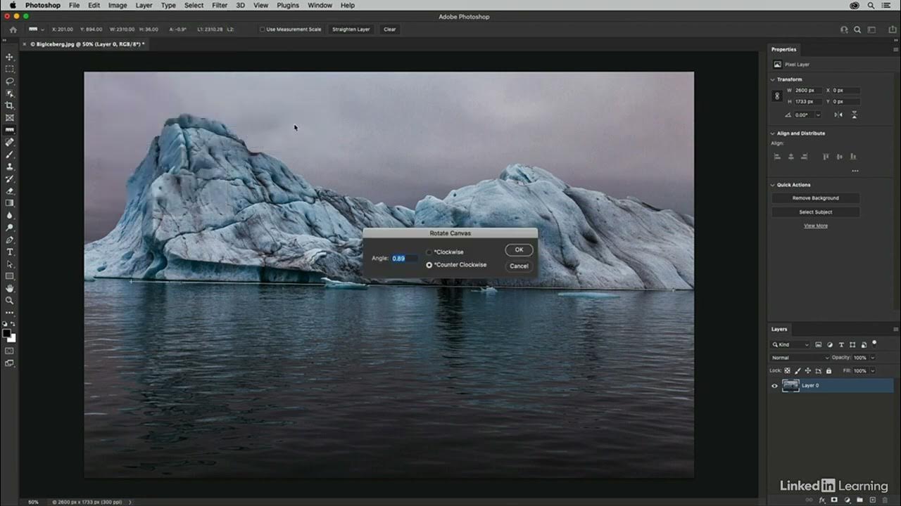 Straightening a crooked image in 2022 YouTube
