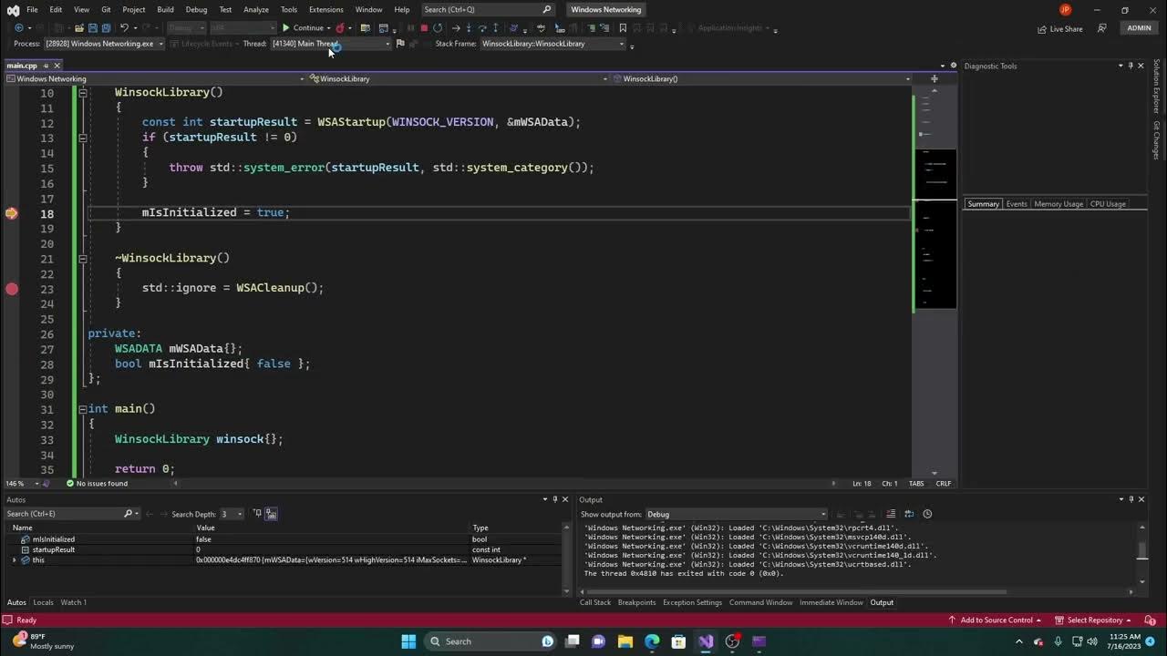 Networking In C++ - Windows Network Programming In C++ (Initializing ...