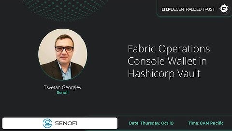 Fabric Operations Console Wallet in Hashicorp Vault