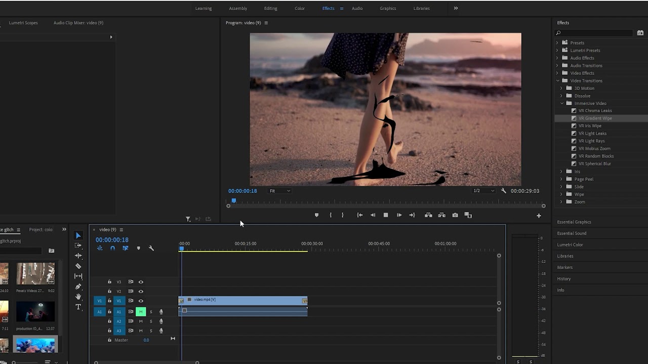 VR Gradient Wipe Transition In Premiere Pro YouTube