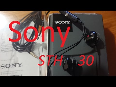 Sony sth30 stereo headset test review unpack розпаковка