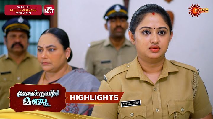 Constable Manju - Highlights of the day | 07 July 2025 | Surya TV