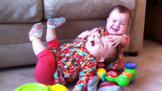 Try Not To Laugh: Cutest Twin Babies Laugh And Playing Together #3 by Lovers Baby 736 views 1 year ago 2 minutes, 38 seconds