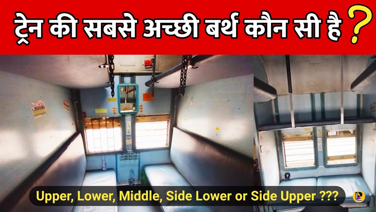 Best berth of the Train | ट्रेन की सबसे अच्छी बर्थ (seat) कौन सी है?