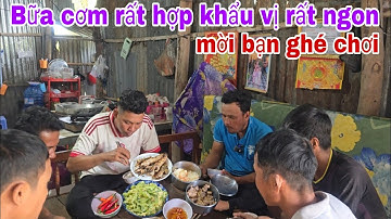 Bữa cơm đãm bạc tại nhà anh dũng rất ngon.mời  bạn ghé chơi