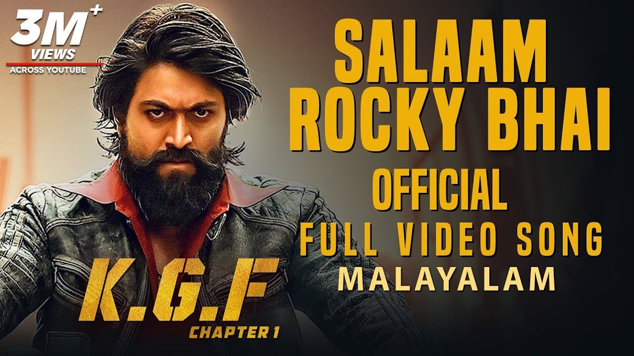 Salaam Rocky Bhai Full Video Song  KGF Malayalam Movie  Yash  Prashanth Neel  Hombale Films