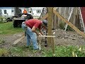 Pole building 1 layout and setting posts