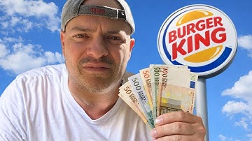 Me ARRUINO probando EL MENÚ MÁS CARO de BURGER KING 🍔