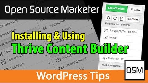 Using Thrive Content Builder As A WordPress Visual Editor Replacement