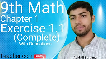 9th Math Exercise 1.1 Complete | What is Matrix | Order of matrix | Equal matrices | AbidAli