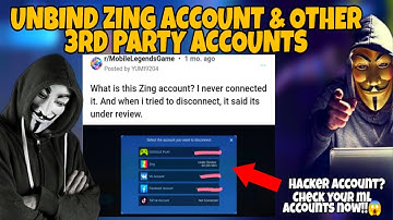 HOW TO UNBIND ZING ACCOUNT AND OTHER 3RDPARTY ACCOUNTS | TUTORIALS 2022