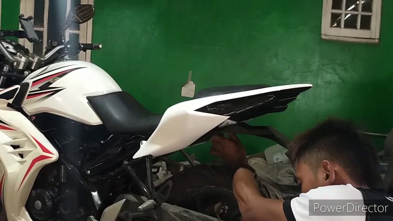 Pemasangan body CBR 250 rr di cb old modif simpel+modifikasi pasir cabe ...