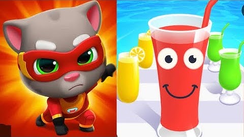 Talking Tom Hero Dash Run| Juice Run-All Level Gameplay Android,IOS -BIG NEW APK UPDATE