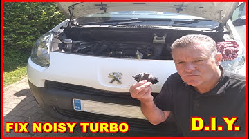 DIY FIX noisy turbo, whining noise repair. Blocked Oil Feeds Peugeot Partner Van Citroen Berlingo