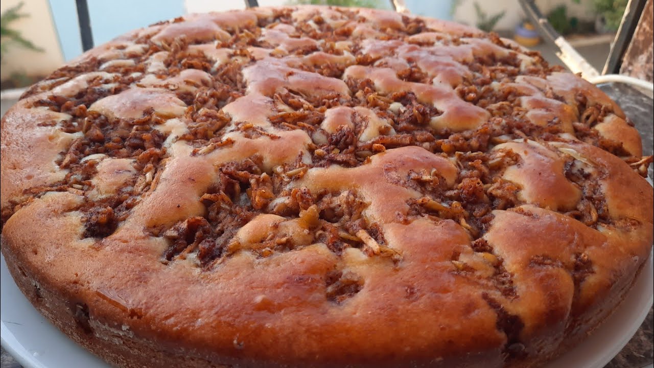 كيك يومي اقتصادي معلك وخفيف بالتفاح حجمو كبير غيحمر ليك وجهك بشكله الرائع#كيك_يومي،#كيكسهل،#كيكةبسيط