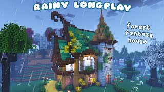 ✨ Relaxing Commentary Longplay  Rainy Day Minecraft House