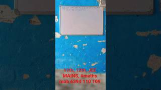11th, 12th, JEE MAINS, #maths mob 6394 110 109