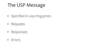 USP Records and USP Messages